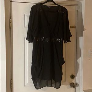 Black sequin dress